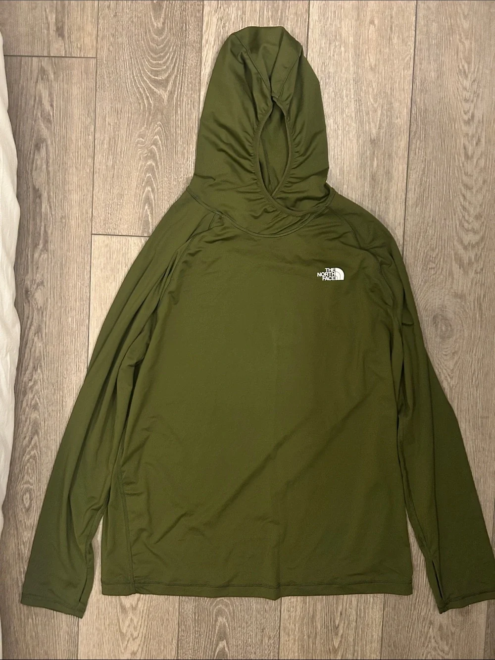 The North Face Olive Performance Hooded Pullover